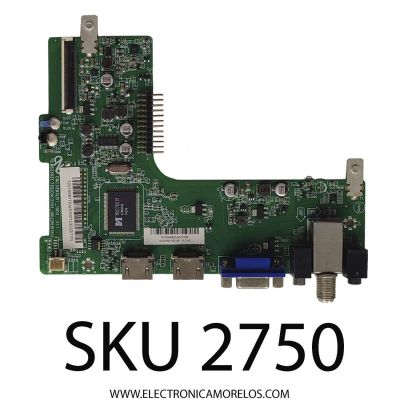 MAIN PARA TV COBIA / NUMERO DE PARTE T201608175A / TD.MS3393T.752 / A16099952-0A00796 / CNC3393LBT_19D2 V1.1 / PANEL CN32CN82 / DISPLAY HV320WHB-N81 / MODELO C32LED1301	
